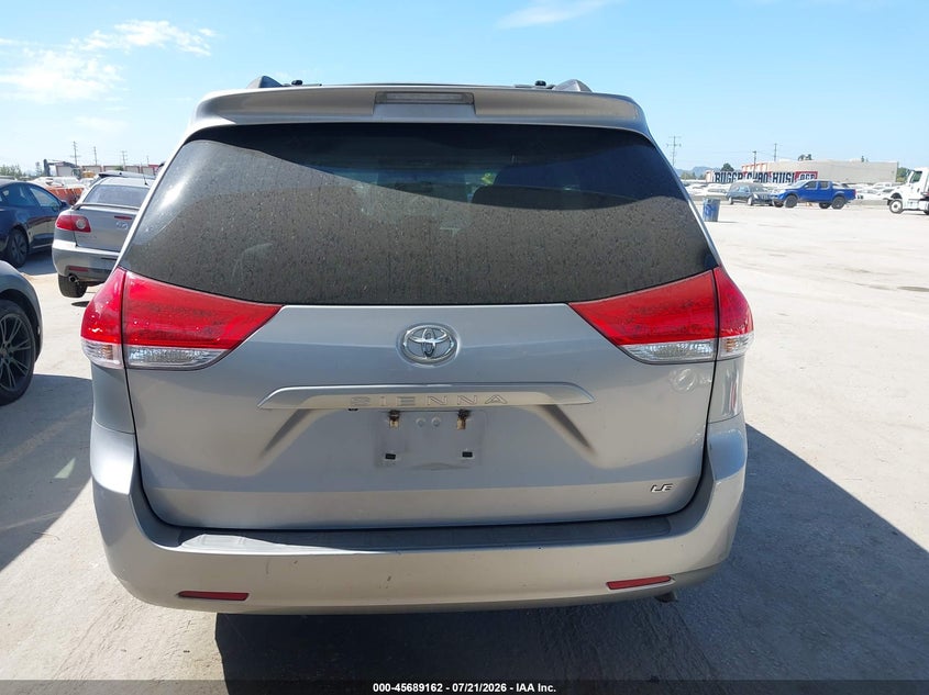 2012 Toyota Sienna Le V6 8 Passenger VIN: 5TDKK3DC8CS237555 Lot: 45689162