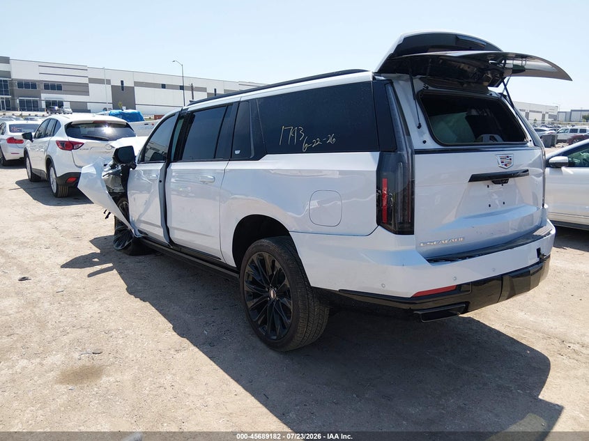 Vin: 1gys9pkl7tr349780, lot: 46187791, cadillac escalade esv sport 20263