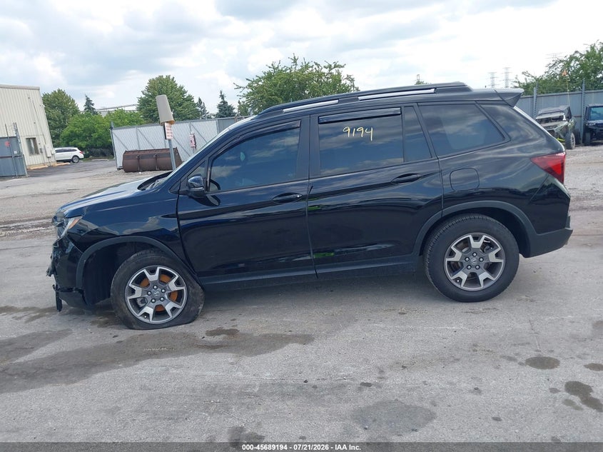 2023 Honda Passport Awd Trailsport VIN: 5FNYF8H61PB007138 Lot: 45689194