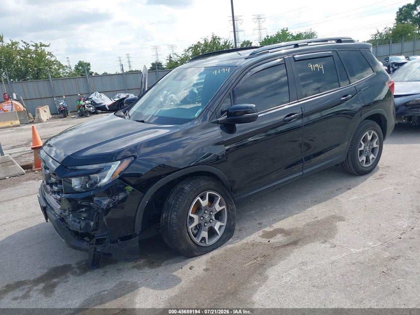 Vin: 5fnyf8h61pb007138, lot: 46187801, honda passport awd trailsport 20232