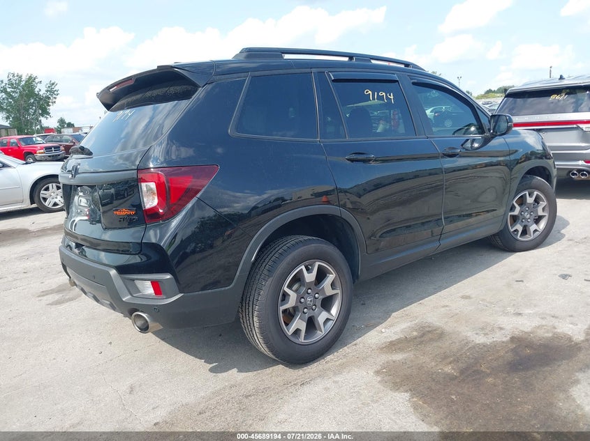 Vin: 5fnyf8h61pb007138, lot: 46187801, honda passport awd trailsport 20234