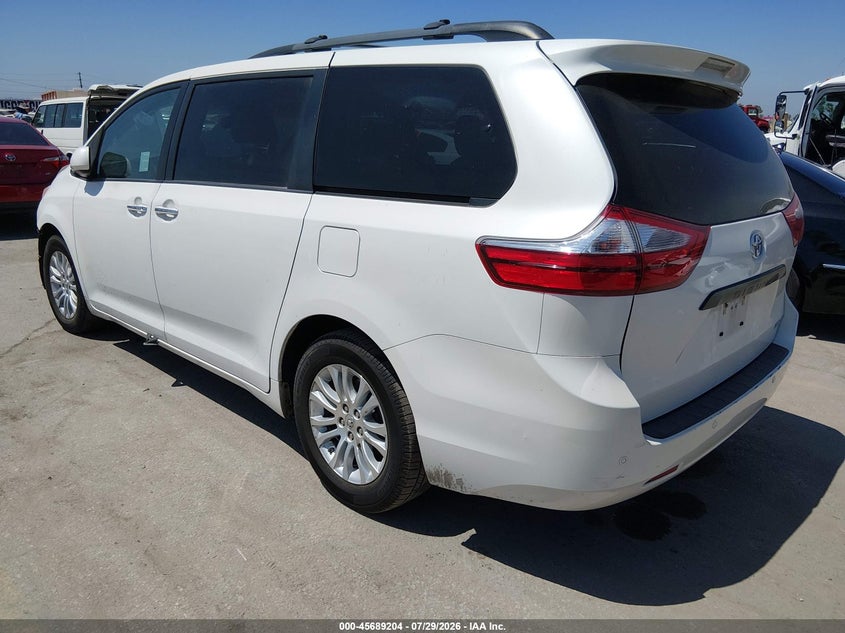 Vin: 5tdyz3dc3hs863169, lot: 46187811, toyota sienna xle 8 passenger 20173