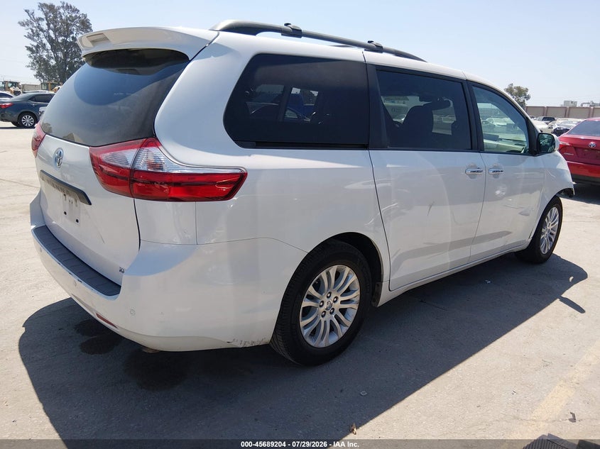 Vin: 5tdyz3dc3hs863169, lot: 46187811, toyota sienna xle 8 passenger 20174