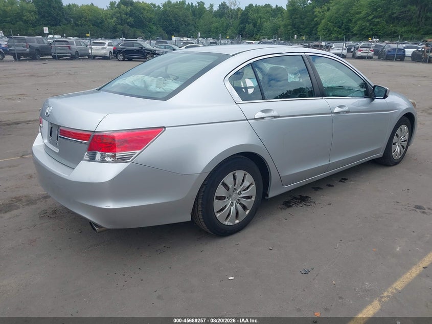2012 HONDA ACCORD SEDAN 2.4L I-4 DOHC, VVT, 177HP