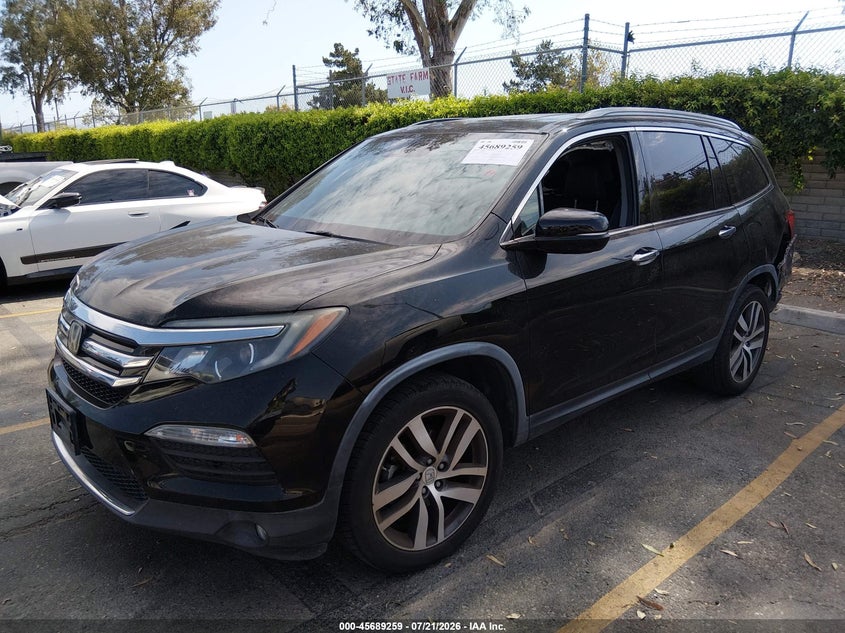 Vin: 5fnyf6h93jb006417, lot: 46187866, honda pilot touring 20182