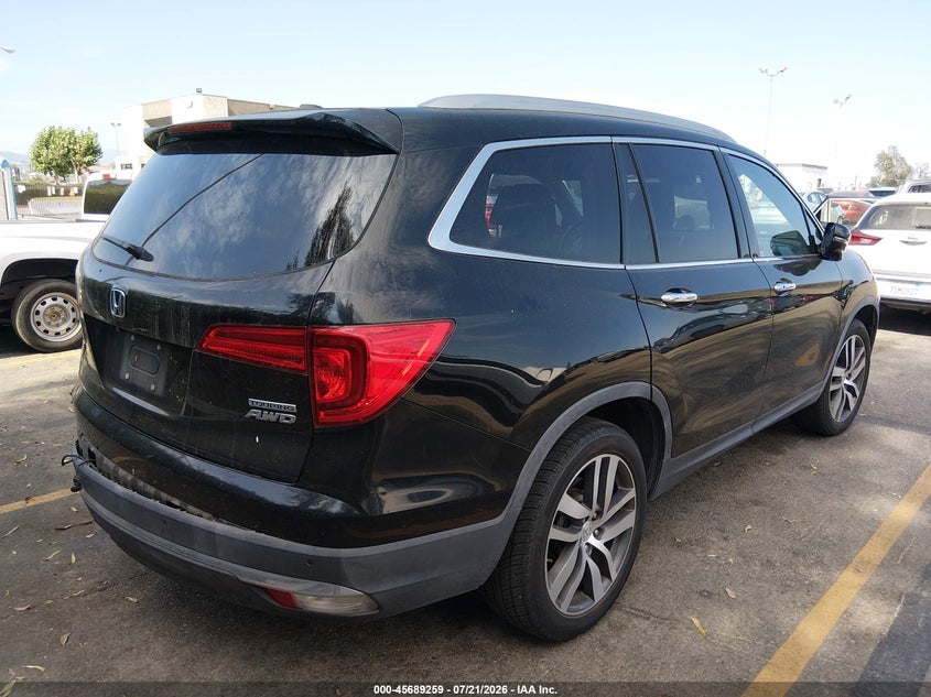Vin: 5fnyf6h93jb006417, lot: 46187866, honda pilot touring 20184