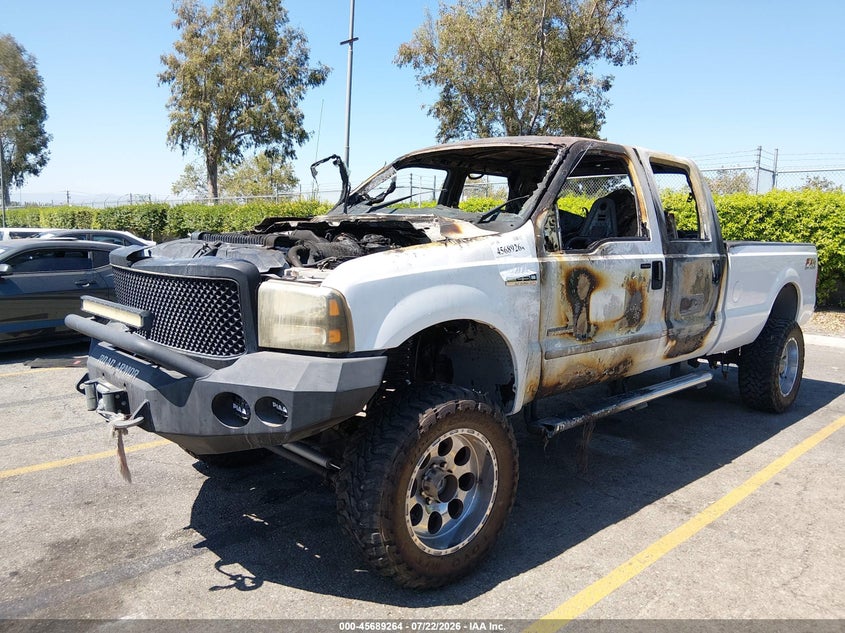 2006 Ford F-250 Lariat/Xl/Xlt, Interior Burn, IAAI, VIN 1FTSW21P46EA53925 — photo 2