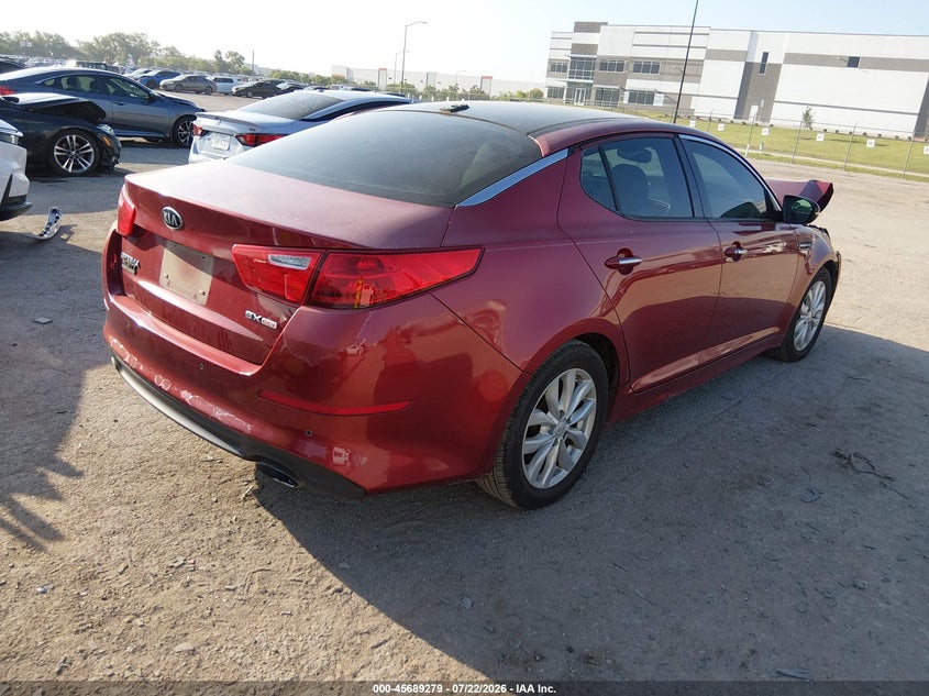 Vin: 5xxgn4a77fg422440, lot: 46187886, kia optima ex 20154