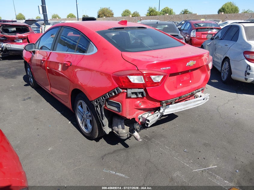 Vin: 1g1be5sm5h7126583, lot: 46187921, chevrolet cruze lt auto 20173