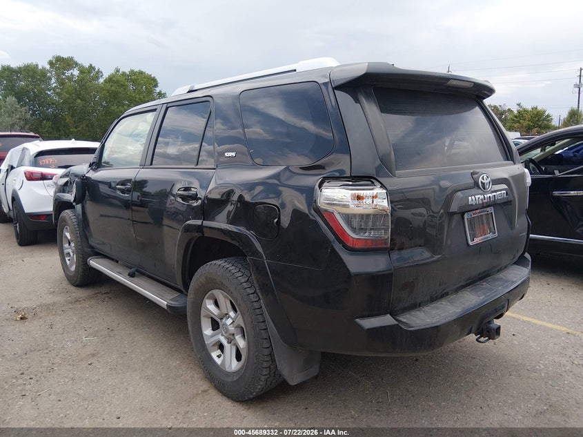 Vin: jtebu5jrxg5404617, lot: 46187939, toyota 4runner sr5 20163