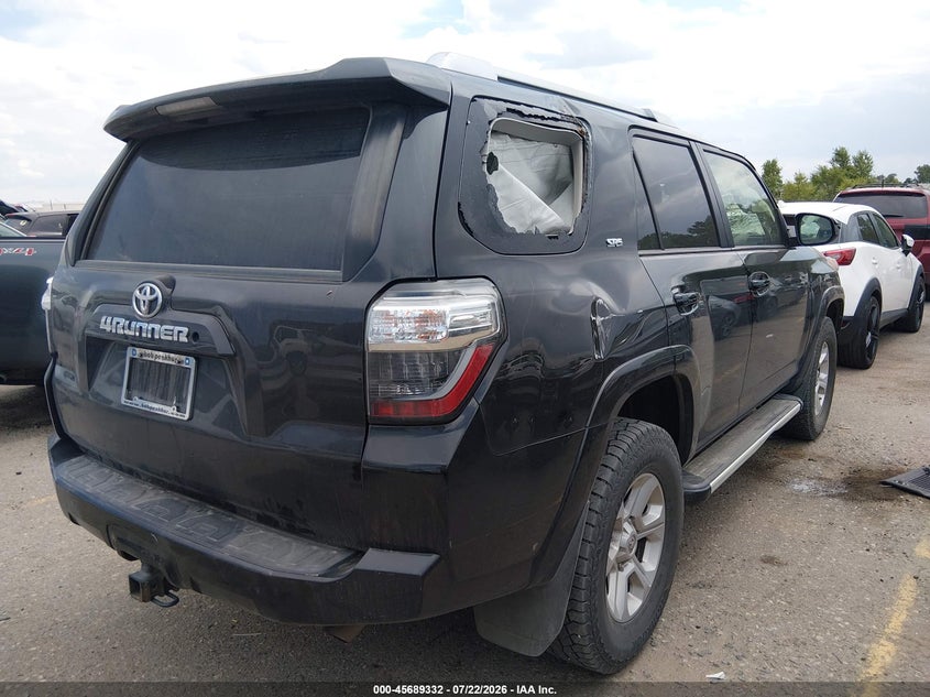 Vin: jtebu5jrxg5404617, lot: 46187939, toyota 4runner sr5 20164