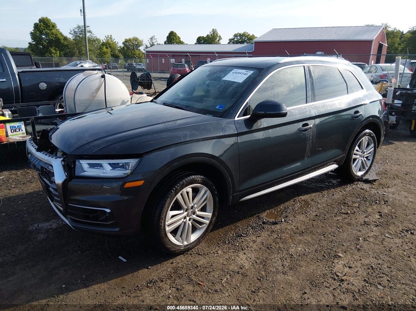 Vin: wa1cnafy1j2215999, lot: 46187947, audi q5 2.0t premium/2.0t tech premium 20182