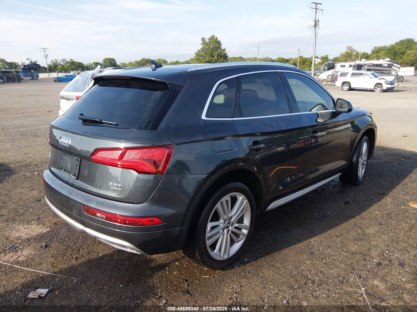 Vin: wa1cnafy1j2215999, lot: 46187947, audi q5 2.0t premium/2.0t tech premium 20184