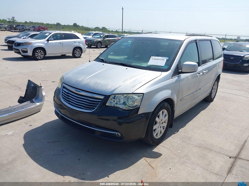 Vin: 2c4rc1bg2cr208678, lot: 46187955, chrysler town & country touring 20122