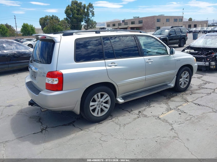 2006 Toyota Highlander Hybrid Limited V6 VIN: JTEDW21A860007690 Lot: 45689378
