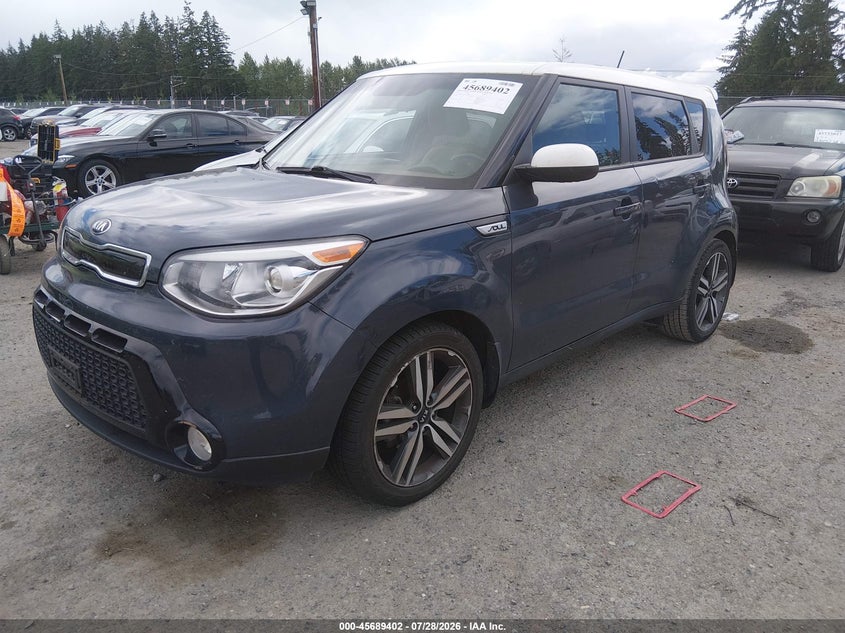 Vin: kndjp3a52g7256461, lot: 46188009, kia soul + 20162