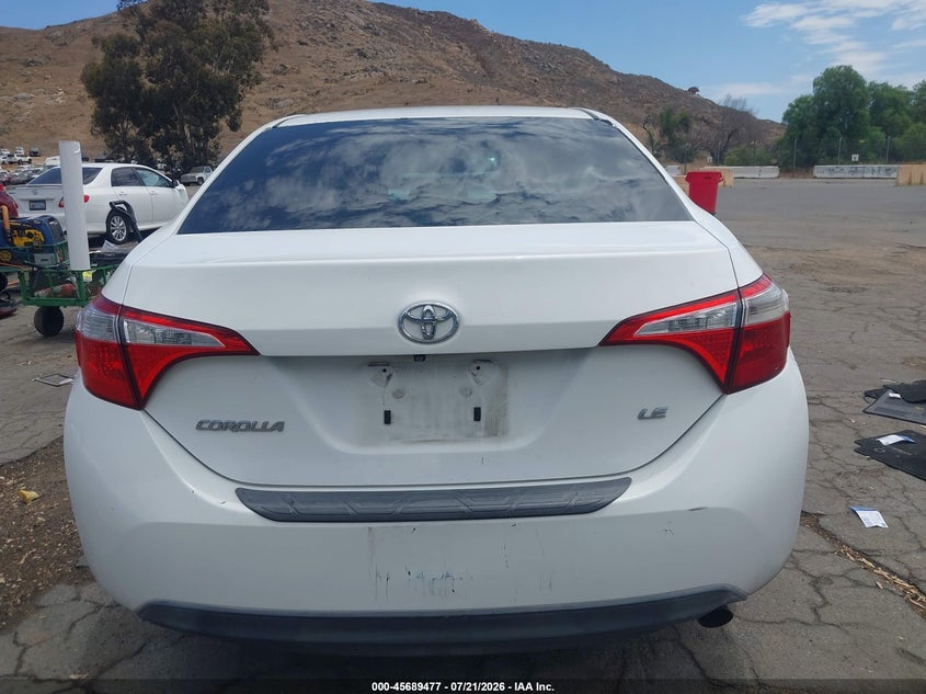 2014 Toyota Corolla Le Plus VIN: 5YFBURHE9EP033786 Lot: 45689477