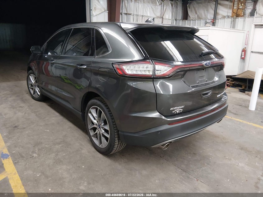 Vin: 2fmtk3k88fbc40265, lot: 46188223, ford edge titanium 20153