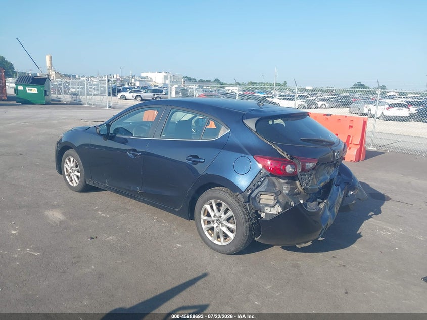 Vin: jm1bm1l76f1274950, lot: 46188300, mazda mazda3 i touring 20153