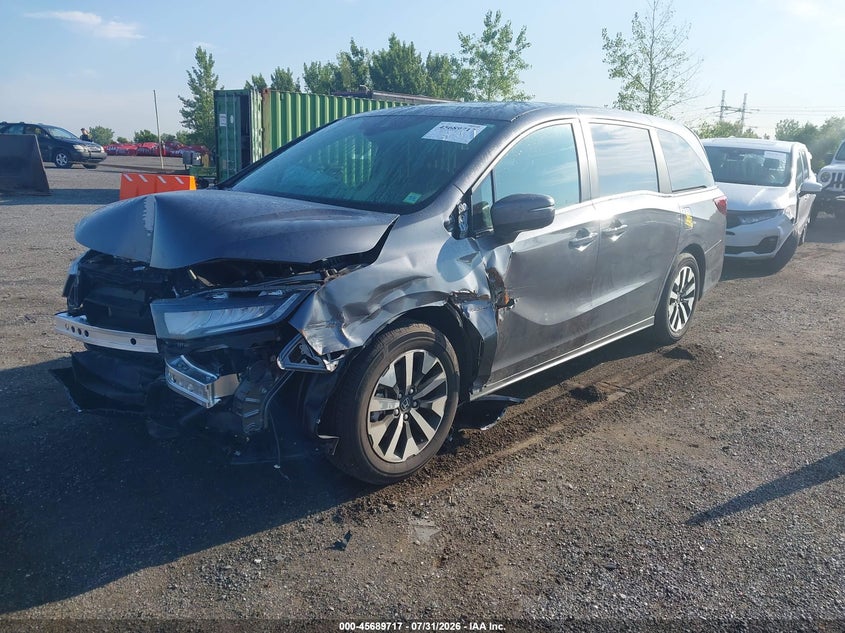 Vin: 5fnrl6h66tb044231, lot: 46188324, honda odyssey ex-l 20262