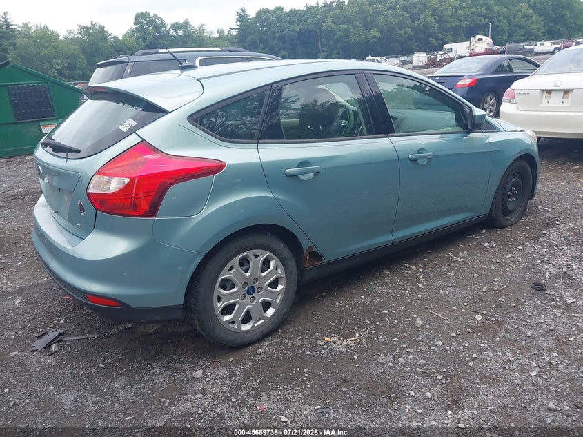 Vin: 1fahp3k2xcl182233, lot: 46188345, ford focus se 20124