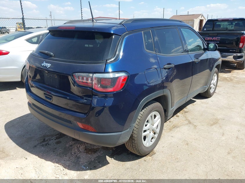 Vin: 3c4njcab7jt123304, lot: 46188406, jeep compass sport fwd 20184
