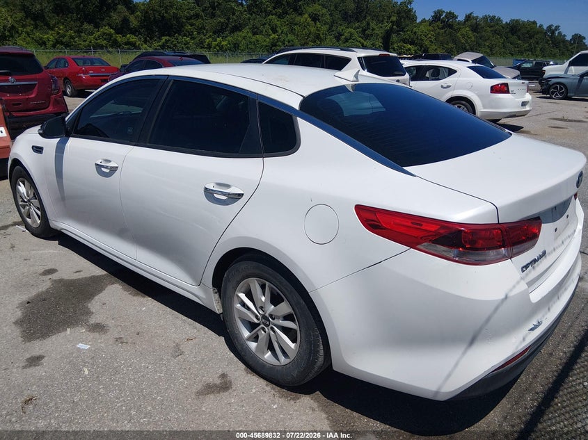Vin: knagt4l35g5085396, lot: 46188439, kia optima lx 20163