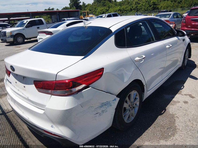 Vin: knagt4l35g5085396, lot: 46188439, kia optima lx 20164