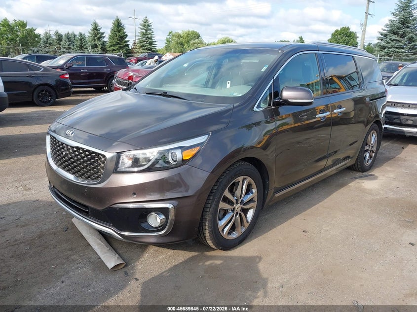 Vin: kndme5c12h6272000, lot: 46188452, kia sedona sx luxury 20172