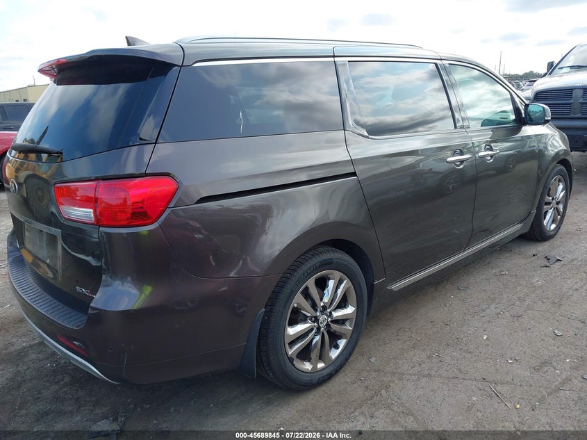 Vin: kndme5c12h6272000, lot: 46188452, kia sedona sx luxury 20174
