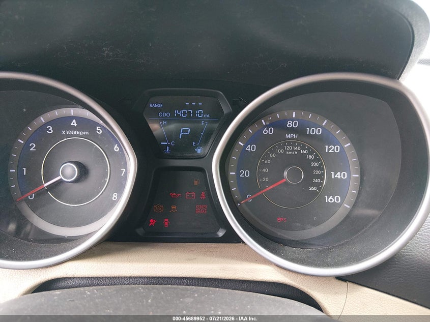 2012 Hyundai Elantra Limited (Ulsan Plant) VIN: KMHDH4AE2CU198584 Lot: 45689952