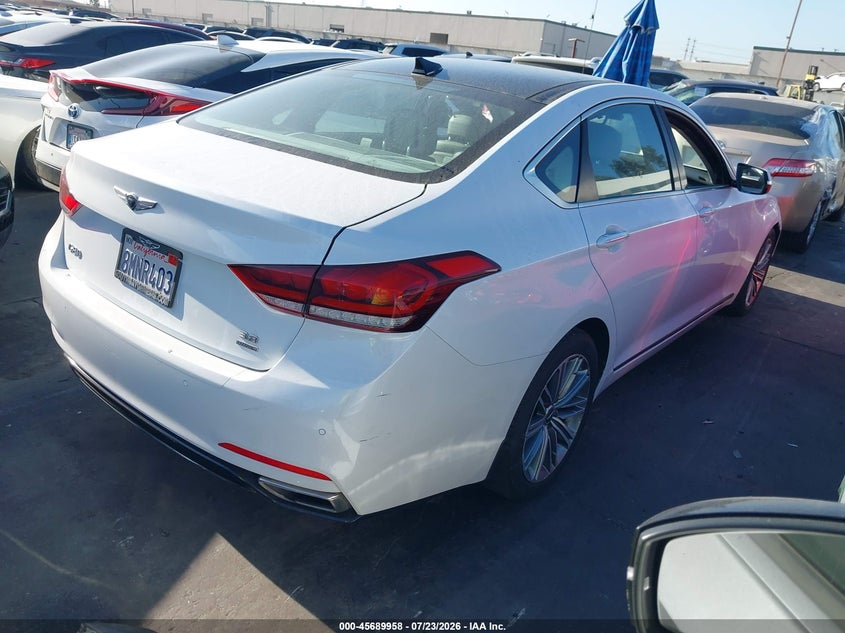 Vin: kmtfn4je8ku315204, lot: 46188565, genesis g80 3.8 20194