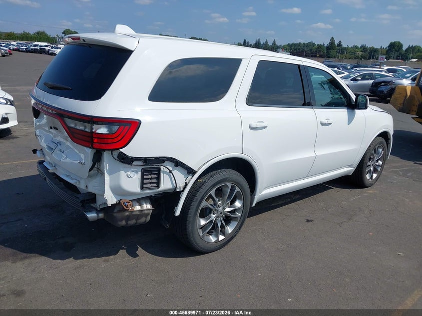 Vin: 1c4rdjdgxkc558397, lot: 46188578, dodge durango gt plus awd 20194