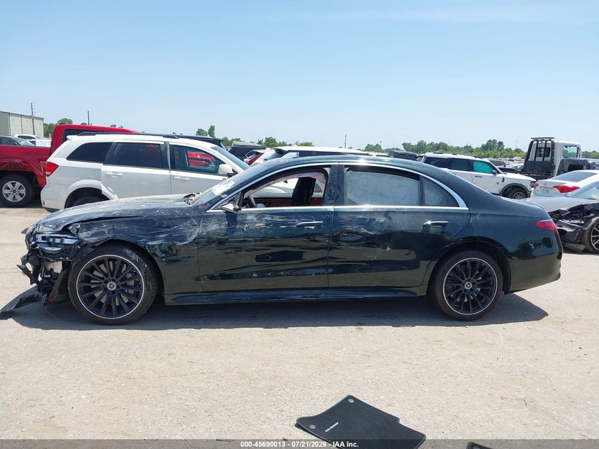 2022 Mercedes-Benz S 580 4Matic VIN: W1K6G7GBXNA129358 Lot: 45690013