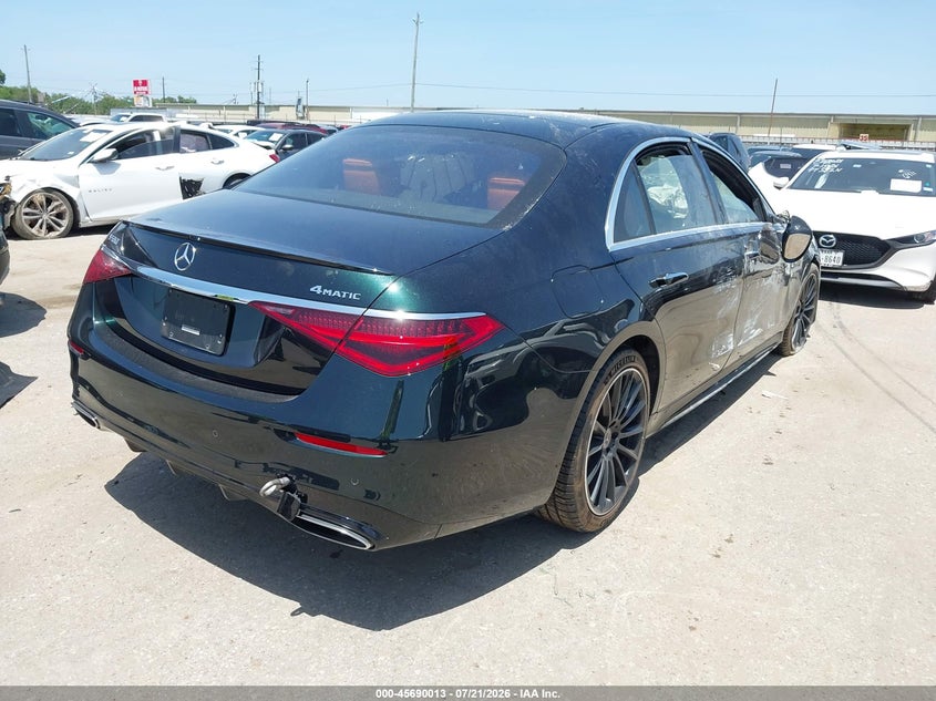 Vin: w1k6g7gbxna129358, lot: 46188621, mercedes-benz s 580 4matic 20224