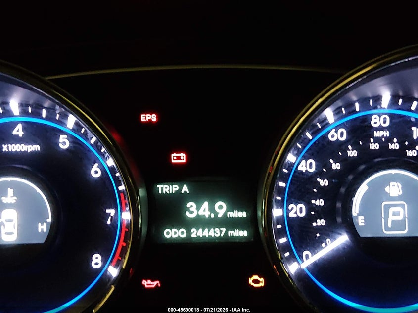 2013 Hyundai Sonata Gls VIN: 5NPEB4AC1DH578665 Lot: 45690018
