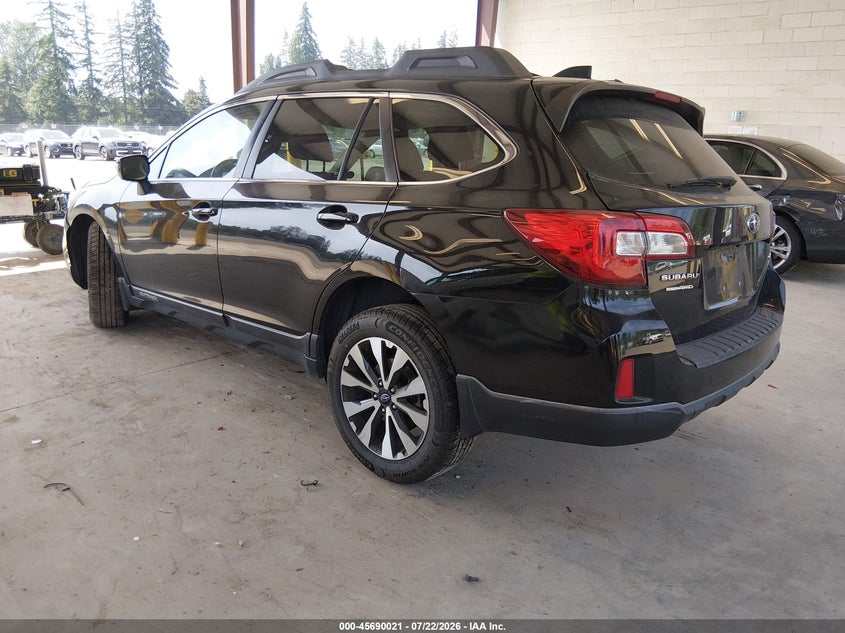 Vin: 4s4bsancxg3346721, lot: 46188628, subaru outback 2.5i limited 20163