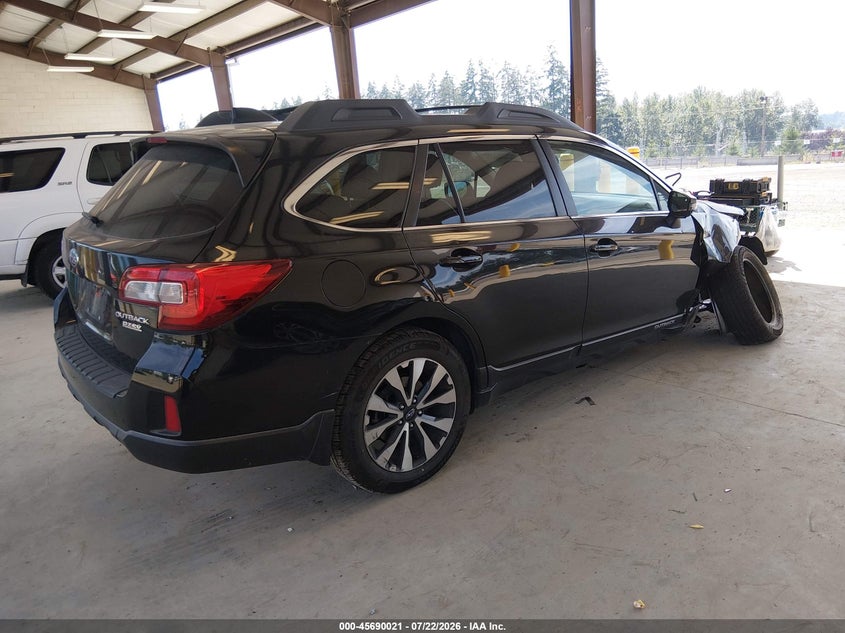 Vin: 4s4bsancxg3346721, lot: 46188628, subaru outback 2.5i limited 20164