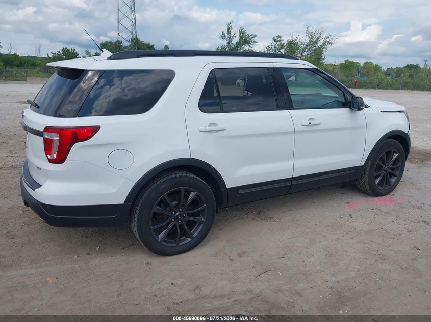 Vin: 1fm5k7dh2jgc24349, lot: 46188673, ford explorer xlt 20184
