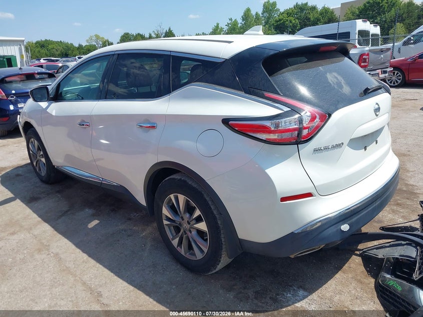 Vin: 5n1az2mg7hn167687, lot: 46188717, nissan murano s 20173