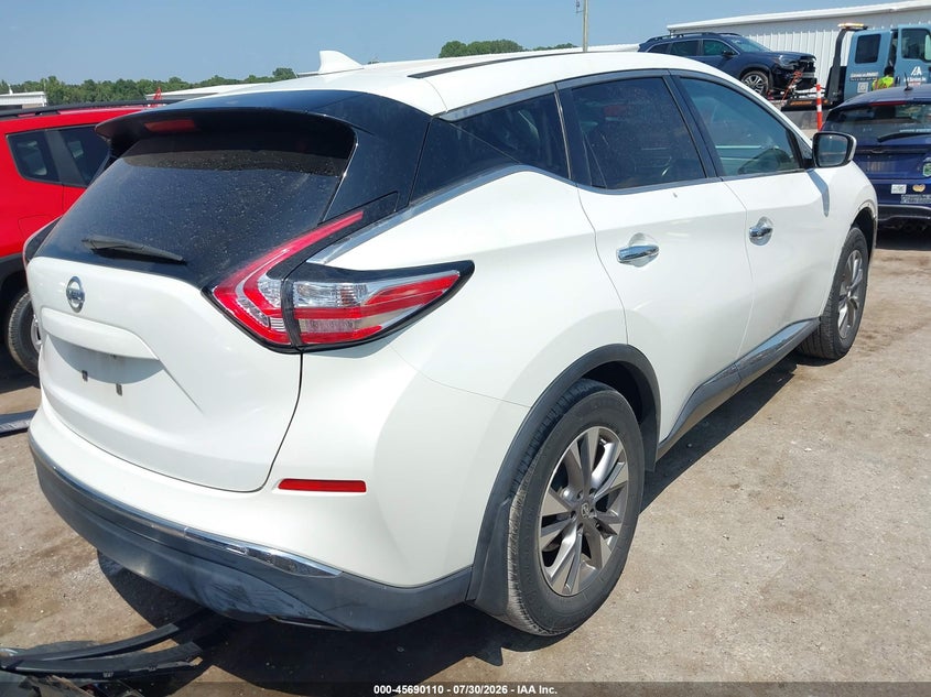 Vin: 5n1az2mg7hn167687, lot: 46188717, nissan murano s 20174