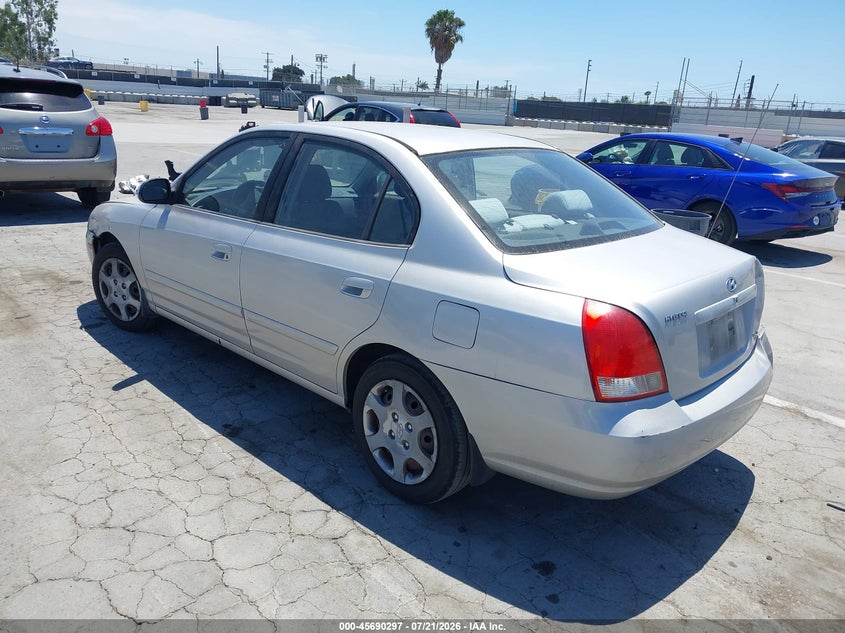 2002 Hyundai Elantra Gls VIN: KMHDN45D12U304287 Lot: 45690297