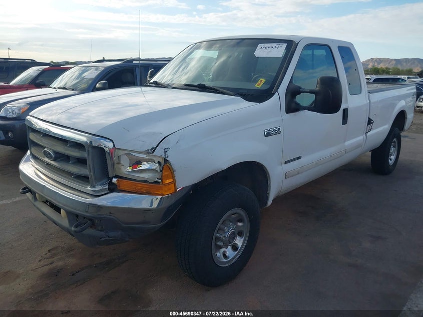 2001 Ford F350, Left Front, IAAI, VIN 3FTSX31F91MA04751 — photo 2