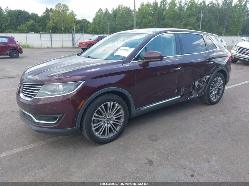 Vin: 2lmpj6lr1jbl30061, lot: 46188964, lincoln mkx reserve 20182