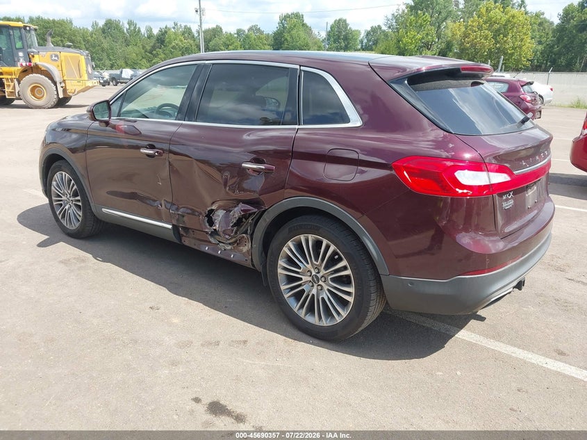 Vin: 2lmpj6lr1jbl30061, lot: 46188964, lincoln mkx reserve 20183