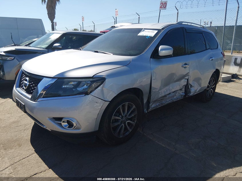 2015 Nissan Pathfinder, Лівий бік, IAAI, VIN 5N1AR2MN3FC638421 — фото 2