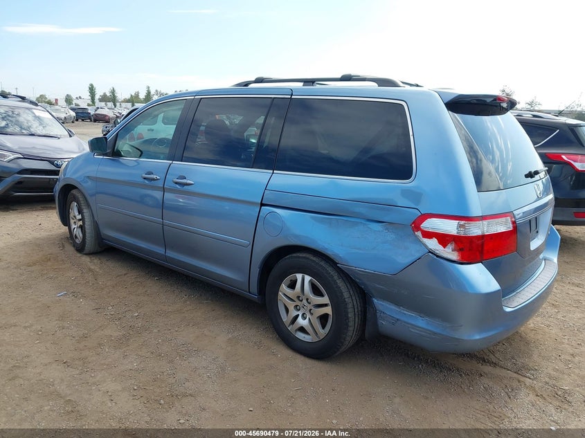 2005 Honda Odyssey Ex-L VIN: 5FNRL38695B113642 Lot: 45690479
