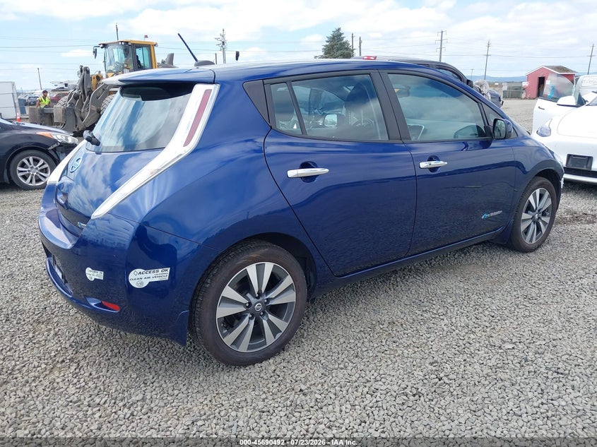 Vin: 1n4bz0cp4gc303448, lot: 46189099, nissan leaf sv 20164