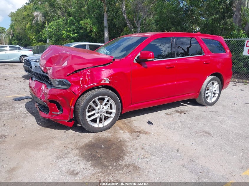 Vin: 1c4rdhdg4nc130175, lot: 46189108, dodge durango gt plus rwd 20222