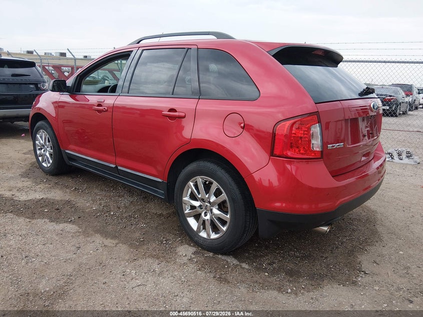 Vin: 2fmdk3j93cba27167, lot: 46189123, ford edge sel 20123